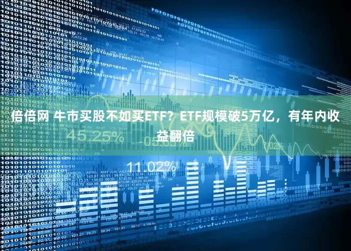 倍倍网 牛市买股不如买ETF？ETF规模破5万亿，有年内收益翻倍